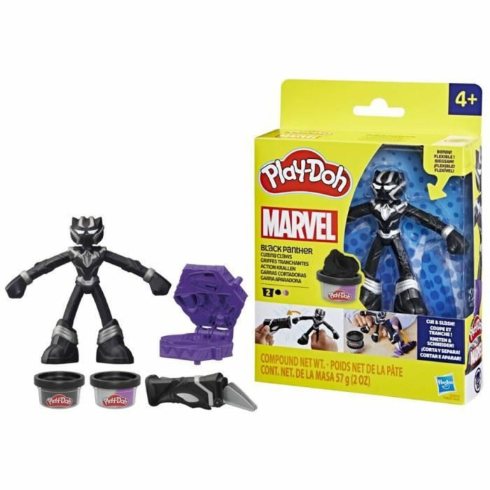 Modelling Clay Game Play-Doh Black Panther garras afiladas noir Modelling Clay Game Play-Doh Black Panther garras afiladas noir