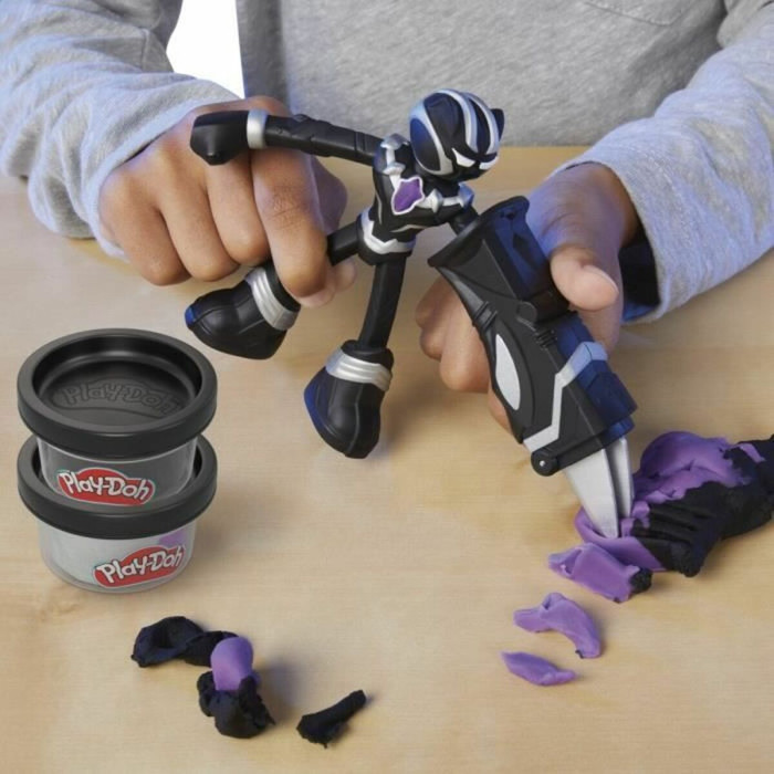 Modelling Clay Game Play-Doh Black Panther garras afiladas noir Modelling Clay Game Play-Doh Black Panther garras afiladas noir
