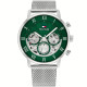 Reloj Hombre Tommy Hilfiger 1692189 Verde Plateado