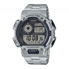Reloj Hombre Casio ILLUMINATOR WORLDTIME Negro Plateado (Ø 48 mm)
