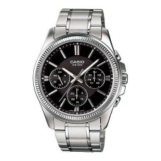 Men's Watch Casio ENTICER GENT Black Silver (Ø 35 mm)