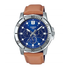 Men's Watch Casio DIVER MULTIFUCTION STEEL, TAN BROWN LEATHER - BLUE Beige (Ø 45 mm)
