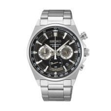 Reloj Hombre Seiko SSB397P1 Negro Plateado