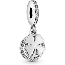 Woman's charm link Pandora LUCKY FOUR -LEAF CLOVER