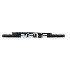 Pulsera Hombre Tommy Hilfiger 2701063 Plata de ley 925 Negro