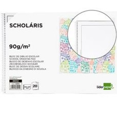 Bloc de dibujo Liderpapel DE02 Blanco 20 Hojas Papel