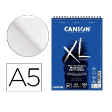 Drawing Pad Canson C200001872 Blue A5 Paper 30 Sheets