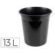 Rubbish bin Q-Connect KF19034 Black Plastic 13 L