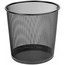 Rubbish bin Q-Connect KF00873 Black Metal 13 L