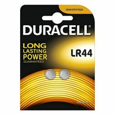 Pilas de Botón Alcalinas DURACELL S0560080 1,5 V LR44 (2 Unidades)