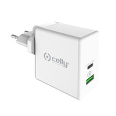 Cargador de Batería Celly TCUSBC45WWH Blanco