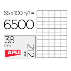 Etiquetas adhesivas Apli 1283 Blanco 100 Hojas 38 x 21,2 mm