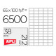 Etiquetas adhesivas Apli 1283 Blanco 100 Hojas 38 x 21,2 mm