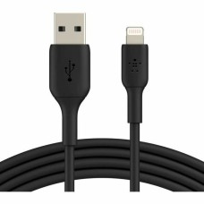 Lightning Cable Belkin CAA001BT1MBK Black 1 m