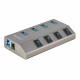Hub USB Startech 5G4AIBS-USB-HUB-EU Gris