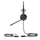 Auriculares con Micrófono Yealink YHS34-MONO Negro