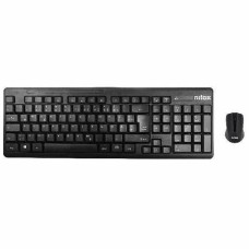 Teclado y Ratón Inalámbrico Nilox NXKMWE0001 Qwerty Español