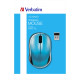 Ratón Verbatim 49044 Azul Cian