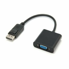 Adaptador DisplayPort a VGA PcCom Essential Negro 15 cm