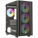 ATX Semi-tower Box Tempest Rampart  Black