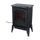 Decorative Electric Chimney Breast Classic Fire Torino Black 2000 W