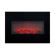 Decorative Electric Chimney Breast Classic Fire Memphis Black 1800 W