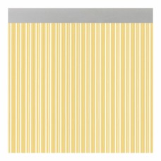 Cortina Acudam Ferrara Puertas Amarillo Transparente Exterior PVC Aluminio 90 x 210 cm