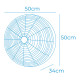 Ventilador de Pared EDM 33521 Negro 100 W Ø 45 cm