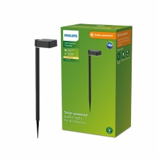 Solar garden lights Philips Vynce 1,5 W 10,5 x 13,5 x 54 cm Black Plastic Squared (2700 K) (Soft green) (1 Unit)