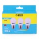 Pack of 3 LED bulbs EDM G 5 W E27 400 lm Ø 4,5 x 8 cm (6400 K)