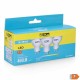 Pack de 3 bombillas LED EDM F 5 W GU10 450 lm Ø 5 x 5,5 cm (6400 K)