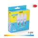 Pack de 3 bombillas LED EDM G 5 W E14 400 lm Ø 3,6 x 10 cm (6400 K)