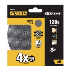 Discos de lija Dewalt Ø 125 mm 120 g 5 Unidades