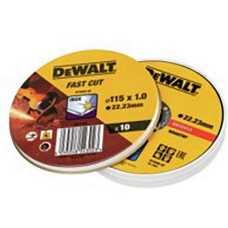 Disco de corte Dewalt Fast Cut dt3506-qz 10 Unidades 115 x 1 x 22,23 mm