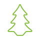 Decorative Figure EDM 72128 Flexiled Green Fir 45 x 3 x 62 cm (1 Unit)