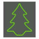 Decorative Figure EDM 72128 Flexiled Green Fir 45 x 3 x 62 cm (1 Unit)