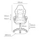 Gaming Chair EDM White Black
