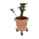 Soporte con Ruedas para Macetas Ajustable Gris Metal (30 cm)