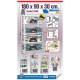 Estantería Simon Rack Comfort 5/300 Metal 5 Estantes 500 kg (180 x 90 x 30 cm)