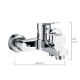 Grifo Monomando EDM 01143 Acero Inoxidable Latón Zinc 16 x 12,5 cm Bañera