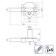 Safety lock EDM 85197 Golden Steel