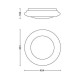 Lámpara de Techo LED Philips Cinnabar Blanco Plástico (40,4 x 10,6 cm) 20 W