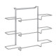 Colgador para Puertas Metaltex Galileo Metal 36 x 9 x 30 cm Triple Portarrollos