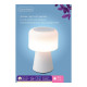 Lámpara LED con Altavoz Bluetooth y Cargador Inalámbrico Lumineo 894417 Blanco Recargable