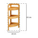 Estantería de Esquina 5five Simply Smart 23 x 23 x 61 cm Marrón 3 Estantes
