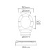 Tapa para Inodoro EDM Blanco PVC