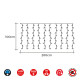 Guirnalda de Luces LED EDM Azul 1,8 W (2 X 1 M)