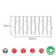 Wreath of LED Lights EDM White (2 X 1 M)