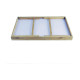 Bandeja de Cama Plegable Madera Blanco (50 x 30 x 22 cm)