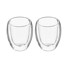 Piece Coffee Cup Set Secret de Gourmet Crystal Transparent (7 cl)